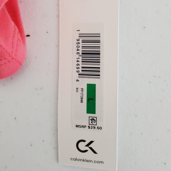 *NWT* CALVIN KLEIN Performance Stretch Crop Top, size L (runs small) - Picture 4 of 4